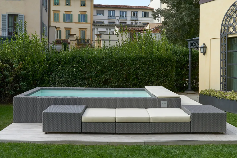 Minipiscina fuori terra design giardino
