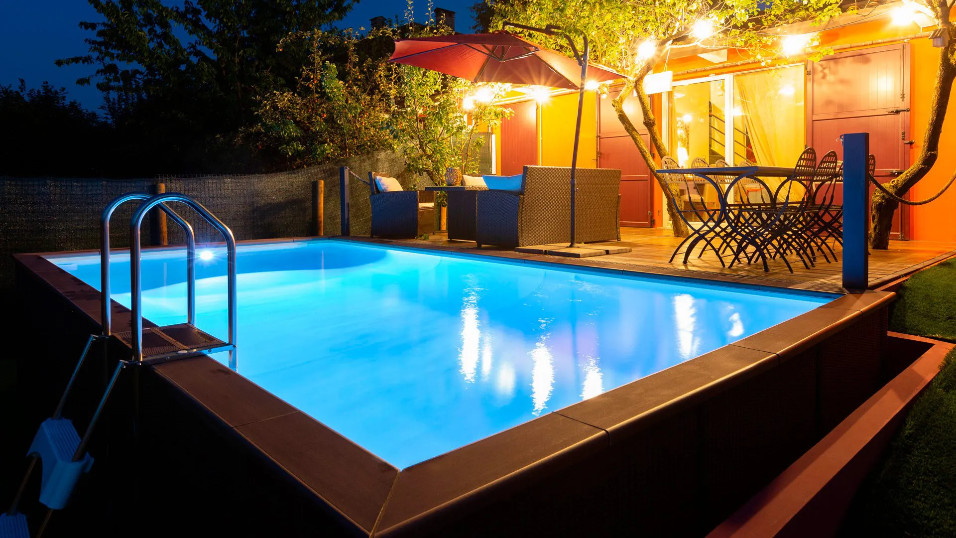 piscina fuori terra rivestita