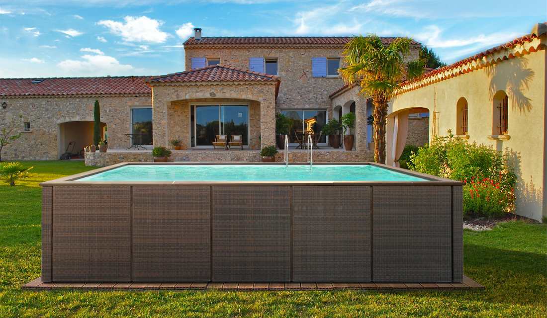 dolcevita rattan piscine esterno per villa