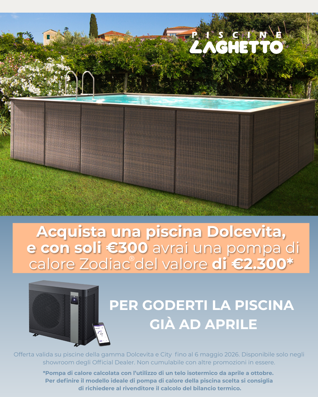 PROMOZIONI PISCINE LAGHETTO 2026