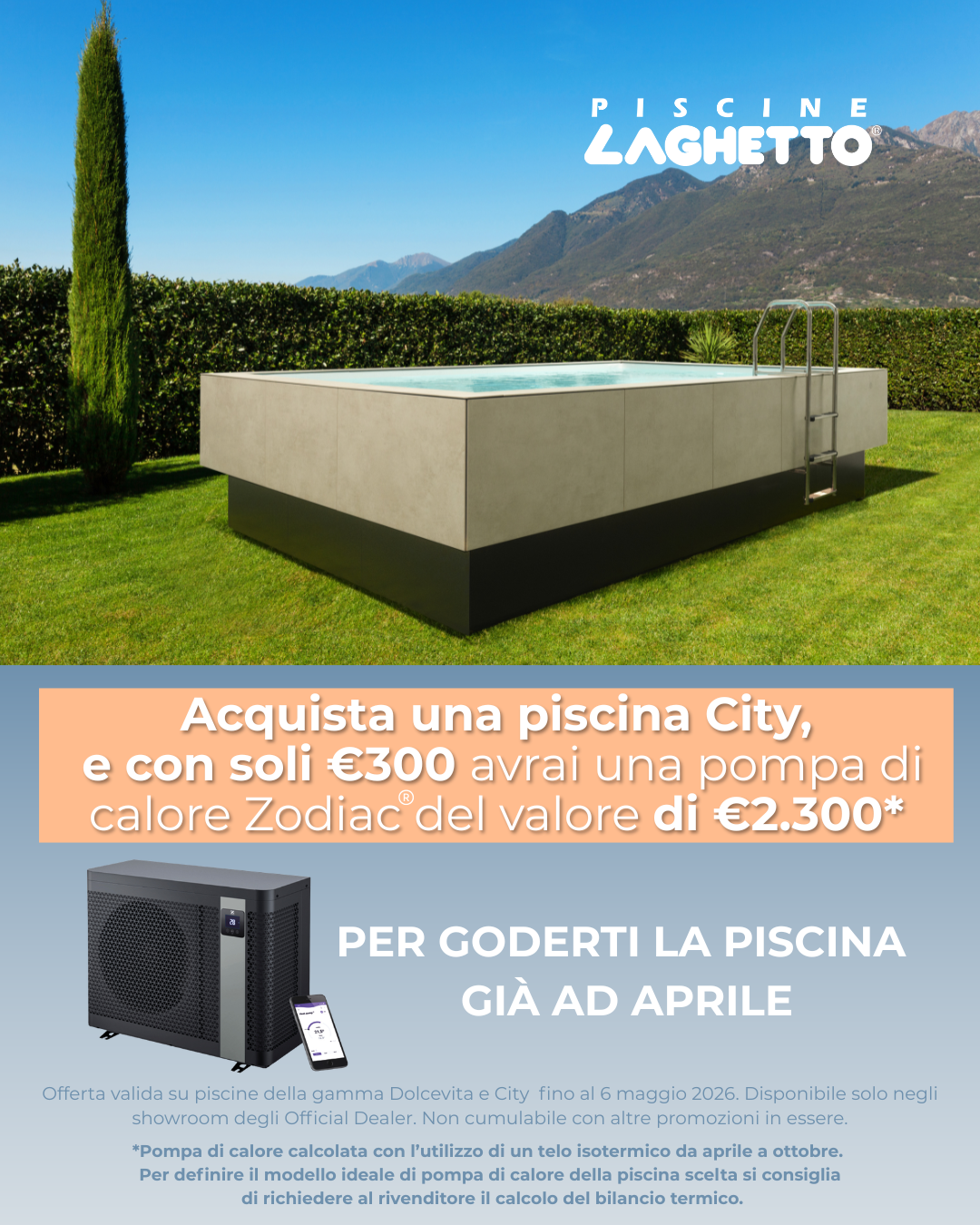 PROMOZIONI PISCINE LAGHETTO 2026